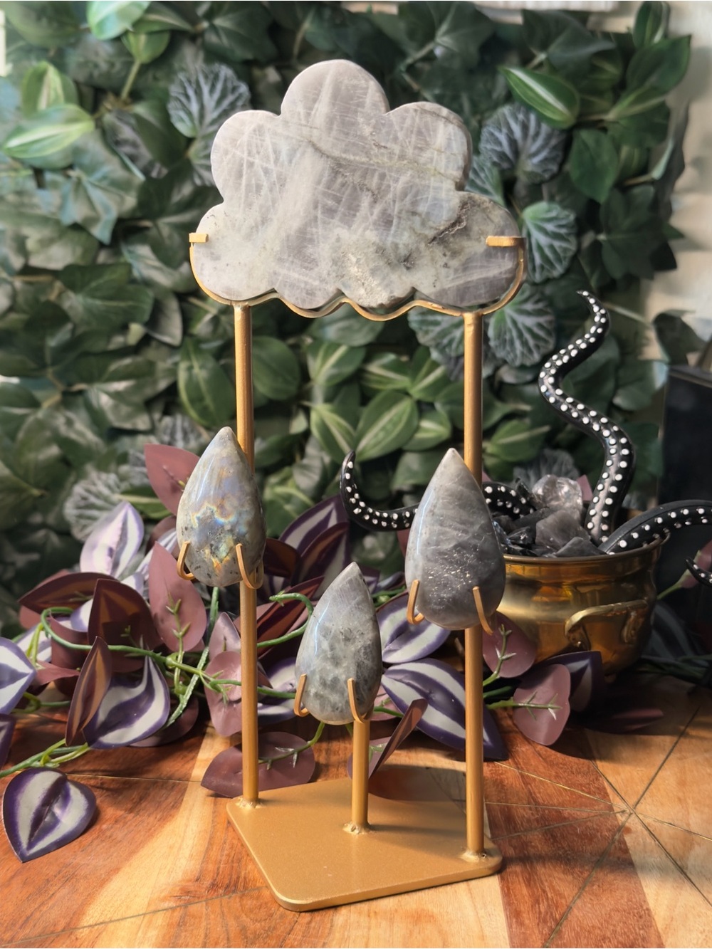 Labradorite Rain Cloud Crystals
